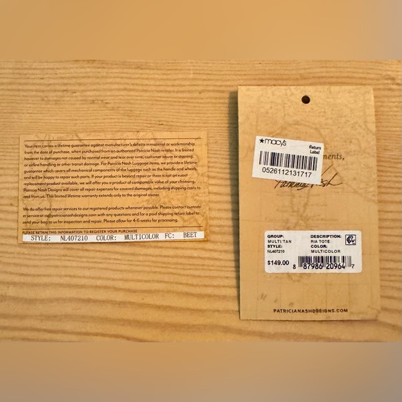 Patricia Nash Ria Patina Tote Spring Multi - Picture 10 of 11